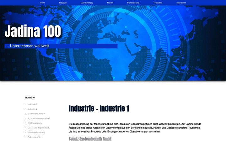 Screenshot of jadina100.de