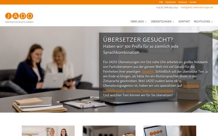 Zrzut ekranu jado-uebersetzungen.de