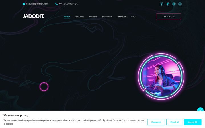 Screenshot of jadodit.co.uk