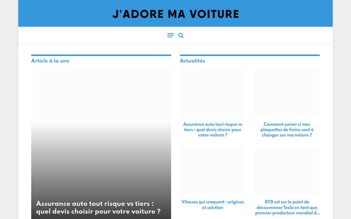 Screenshot of jadore-ma-voiture.com