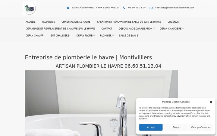 Screenshot of jadoremonplombier.com