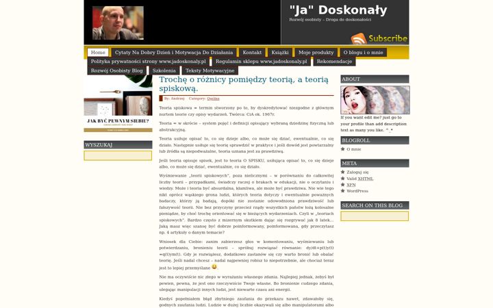 Screenshot of jadoskonaly.pl