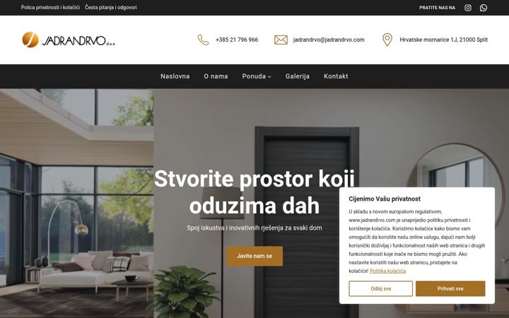 Screenshot of jadrandrvo.com