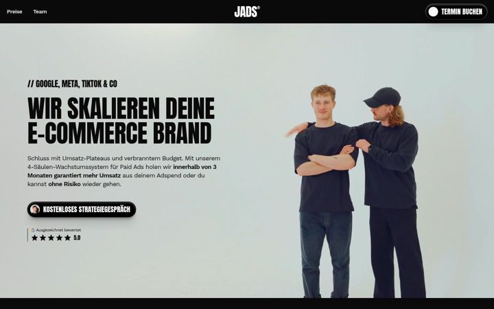 Screenshot of jads.io