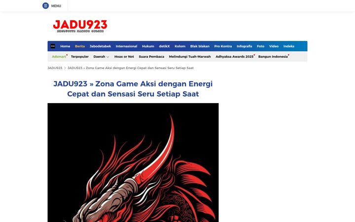 Screenshot ta' jadu923.com