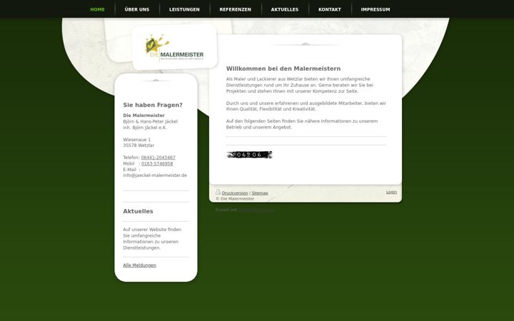 Screenshot of jaeckel-malermeister.de