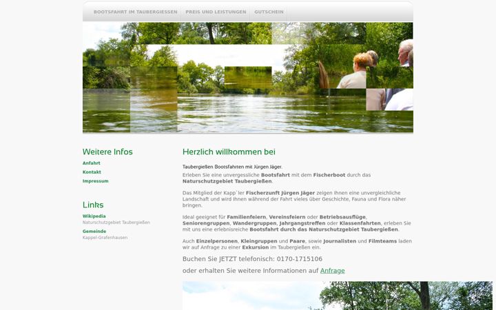 Screenshot of jaeger-bootsfahrten.de