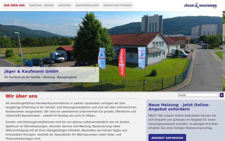 Screenshot of jaeger-kaufmann.de