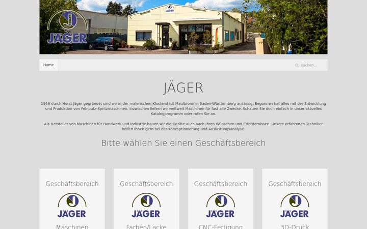 Screenshot of jaeger-produkte.de