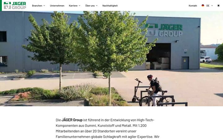 Screenshot of jaegergroup.com