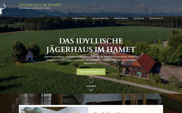 Screenshot of jaegerhaus-hamet.at