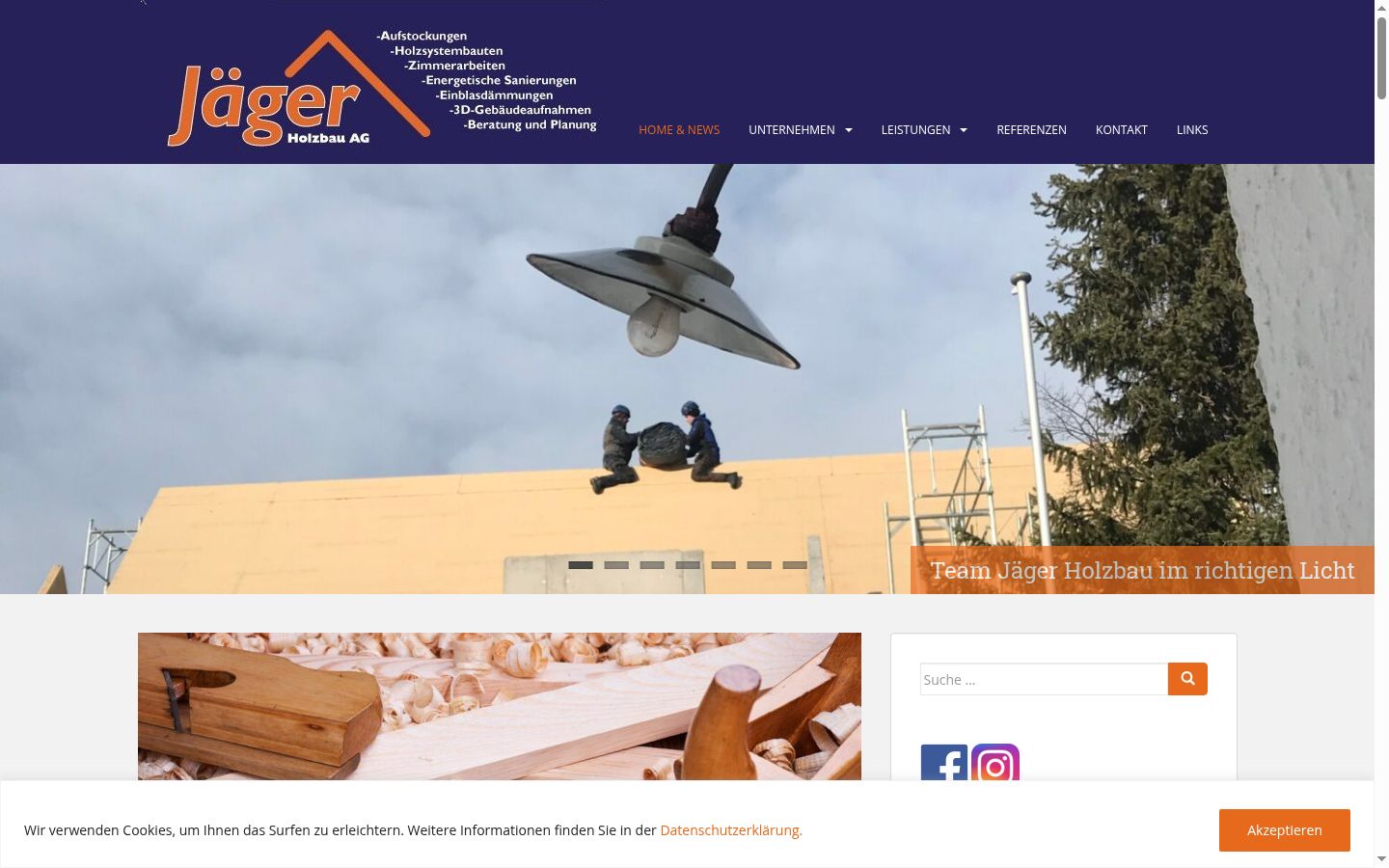 Screenshot des Einwilligungsbanners vor jeglicher Interaktion