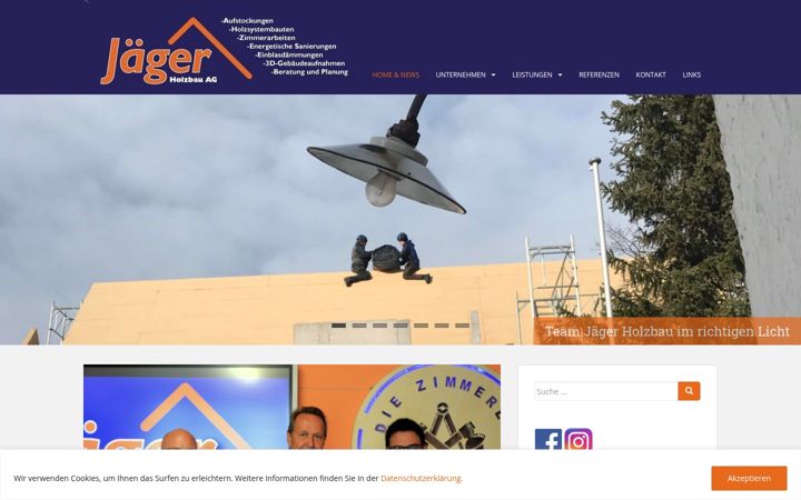 Screenshot of jaegerholzbau.ch