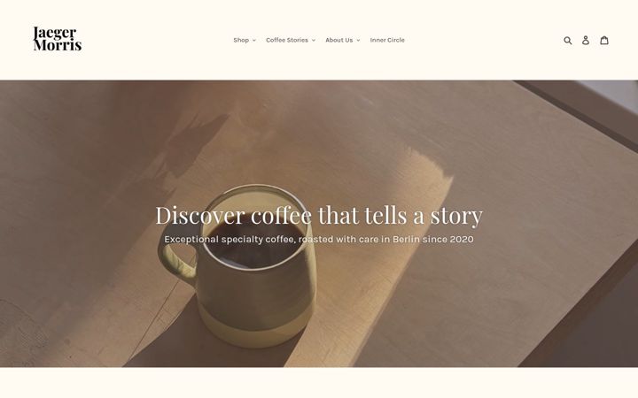 Screenshot of jaegermorris.com