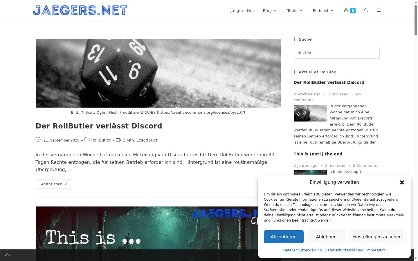 Screenshot tal-banner tal-kunsens muri qabel kwalunkwe interazzjoni