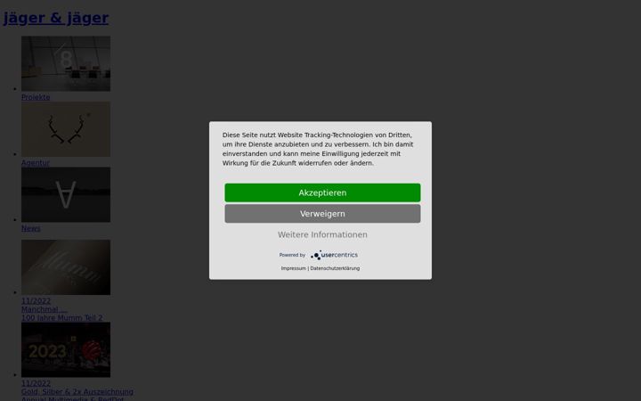 Screenshot of jaegerundjaeger.eu