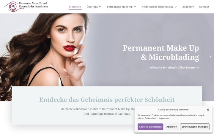 Screenshot of jaekel-kosmetik.de