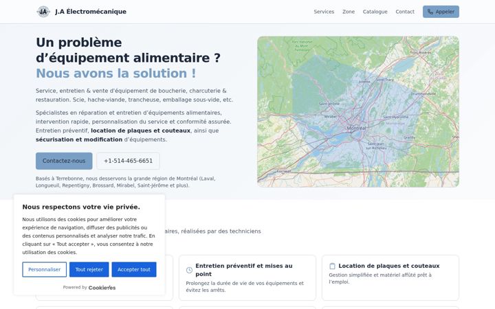 Screenshot of jaelectro.com