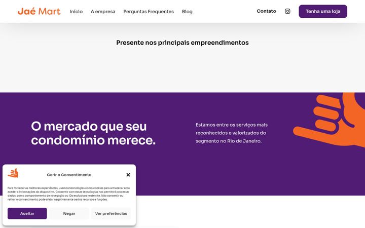 Screenshot of jaemart.com.br