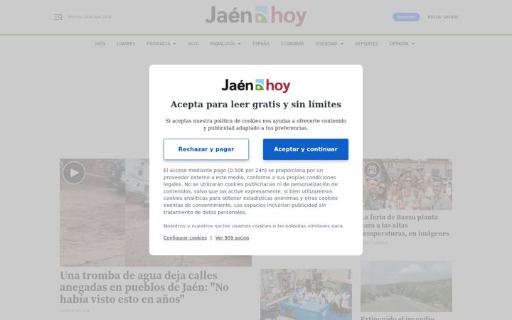 Screenshot of jaenhoy.es