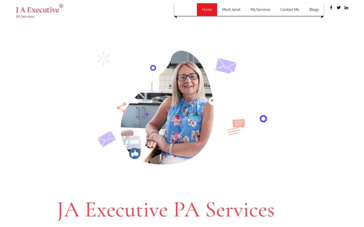 Screenshot of jaexecutivepaservices.co.uk