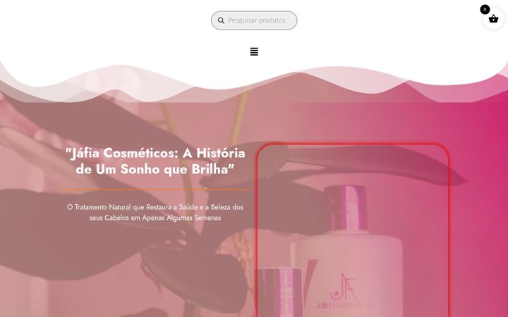 Screenshot of jafiacosmeticos.com.br