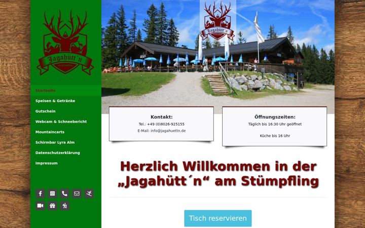 Screenshot of jagahuettn.de