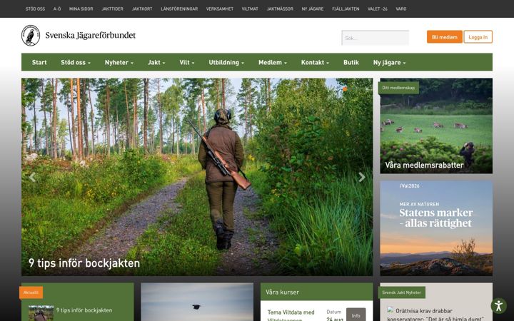 Screenshot of jagareforbundet.se