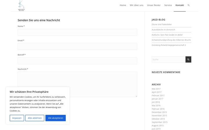Screenshot of jagd-nassen-ruer.ch