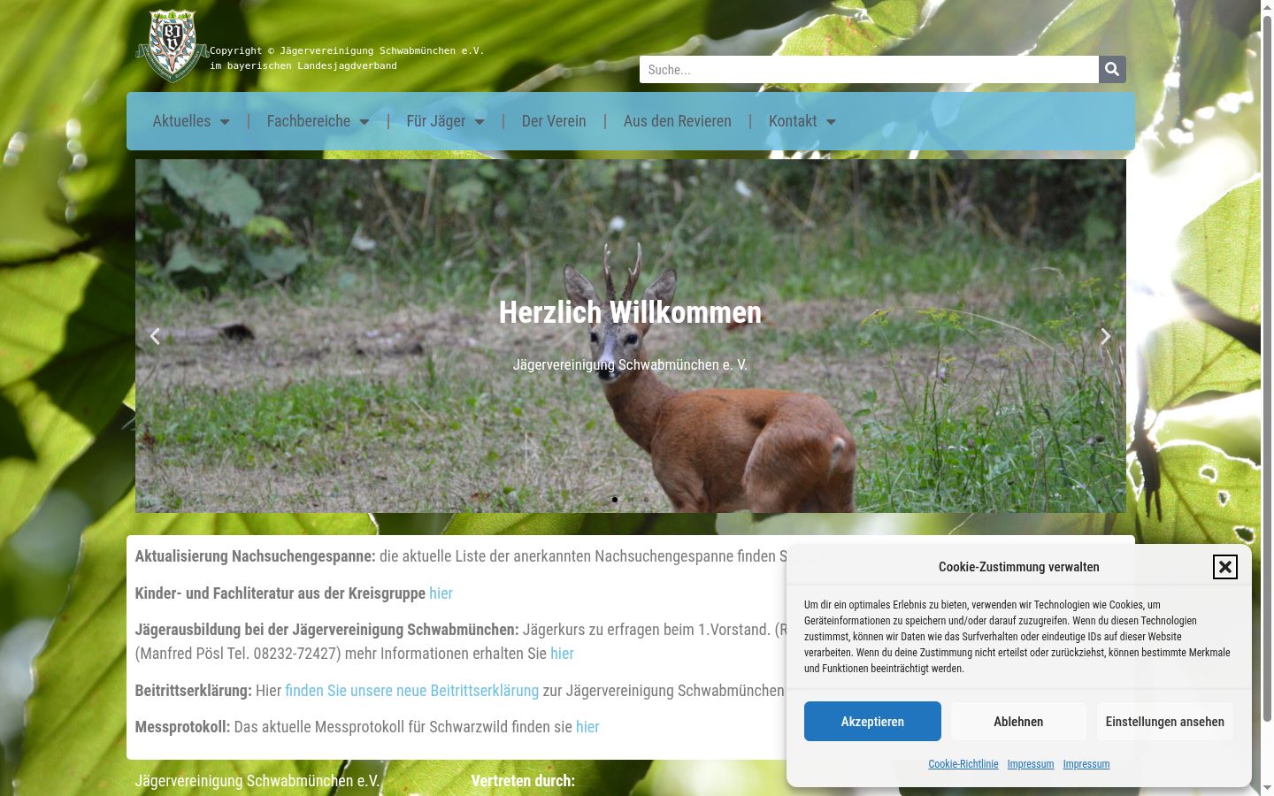 Screenshot tal-banner tal-kunsens muri qabel kwalunkwe interazzjoni