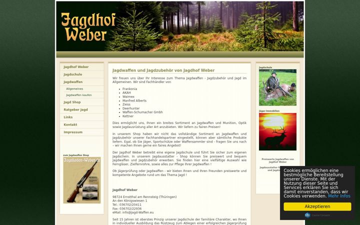 Screenshot of jagd-waffen.eu