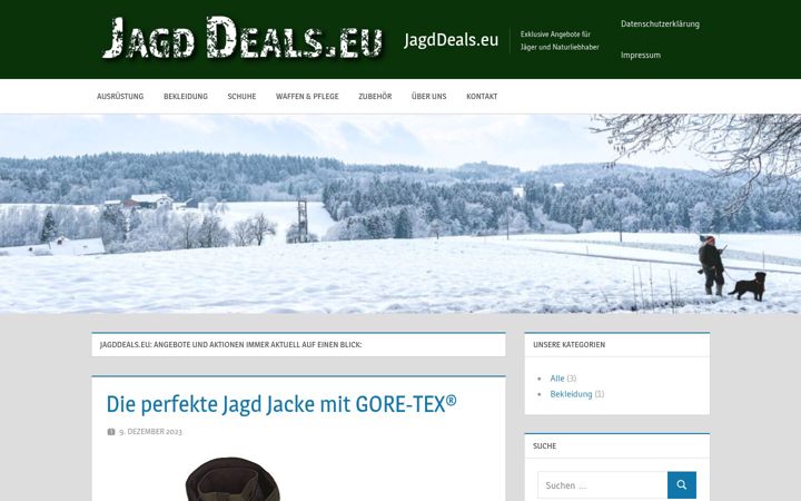 Screenshot του jagddeals.eu