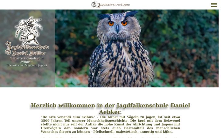 Screenshot of jagdfalkenschule.de