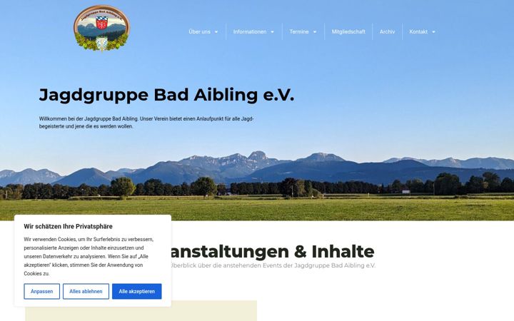Screenshot of jagdgruppe-bad-aibling.de