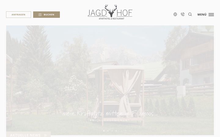 Screenshot of jagdhof.co.at