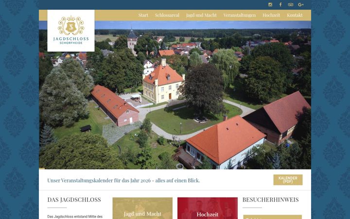 Screenshot of jagdschloss-schorfheide.de