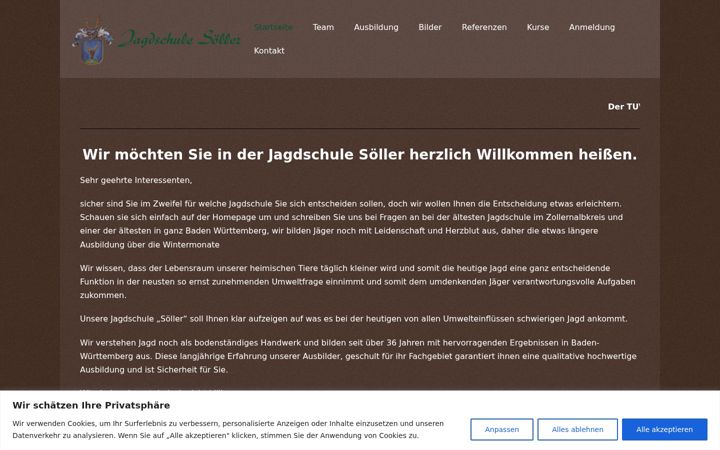 Screenshot of jagdschule-soeller.de