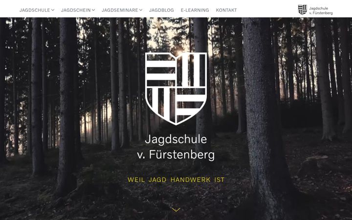 Ekrano kopija jagdschule-vonfuerstenberg.de