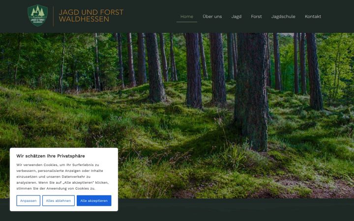 Screenshot of jagdundforst-waldhessen.de