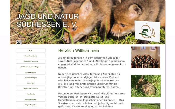 Screenshot of jagdundnatur-suedhessen.de