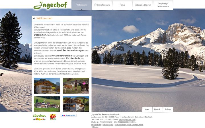 Screenshot of jager-hof.com