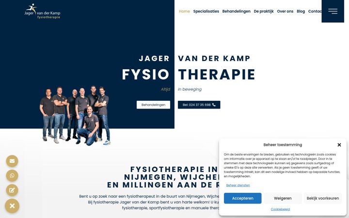 Screenshot of jagervanderkamp.nl