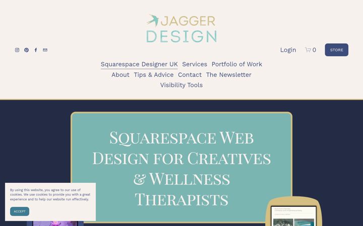 Screenshot of jaggerdesign.co.uk