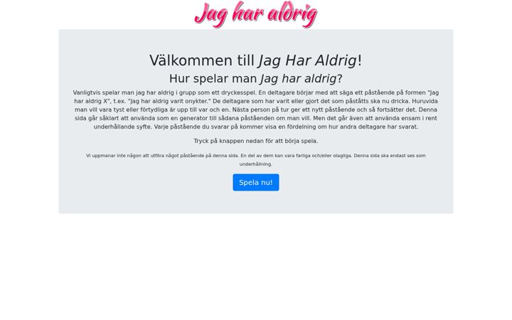 Screenshot of jagharaldrig.net
