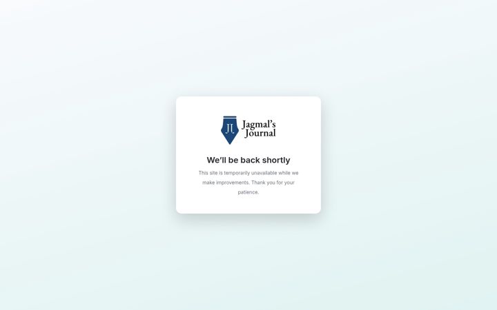 Screenshot of jagmalsingh.com