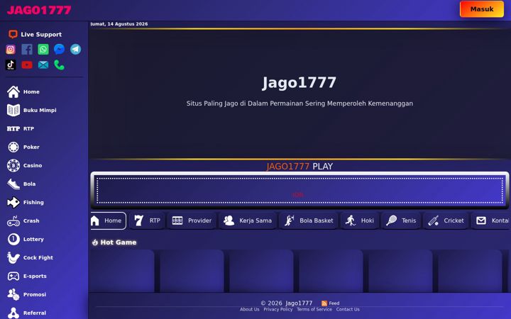 Screenshot of jago1777.org