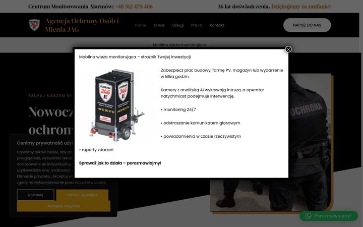 Screenshot of jagochrona.pl