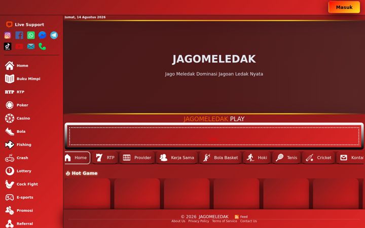 Screenshot of jagomeledak.com