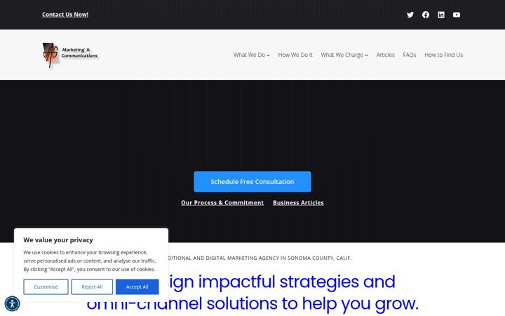 Screenshot of jagpublicrelations.com