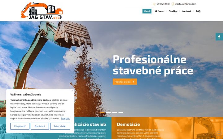 Screenshot of jagstav.sk